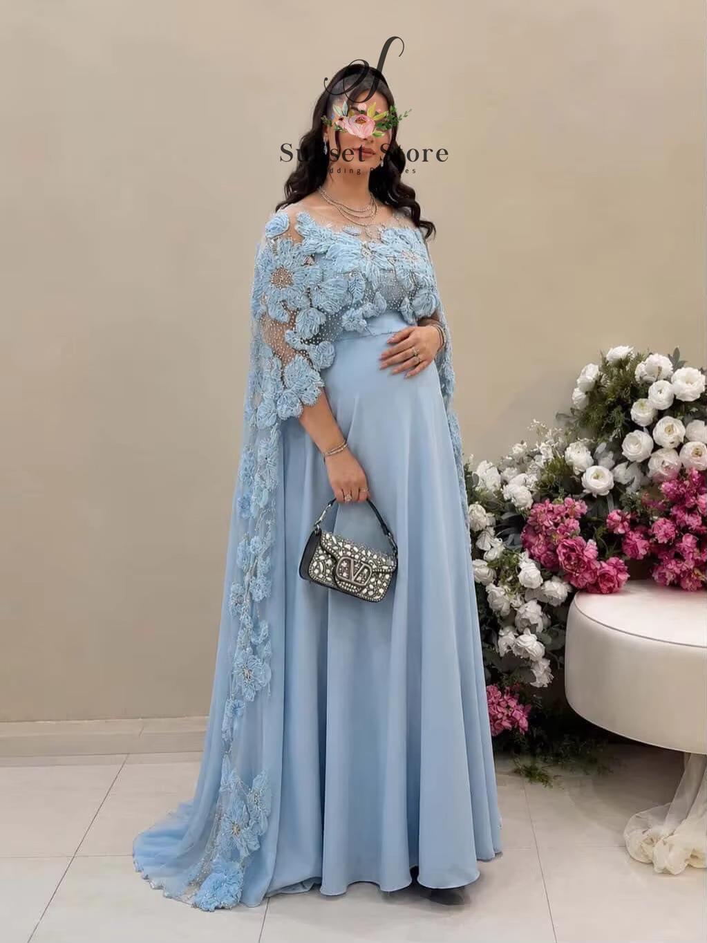 Maternity Wear - Customized Spaghetti Strap Evening Dress with