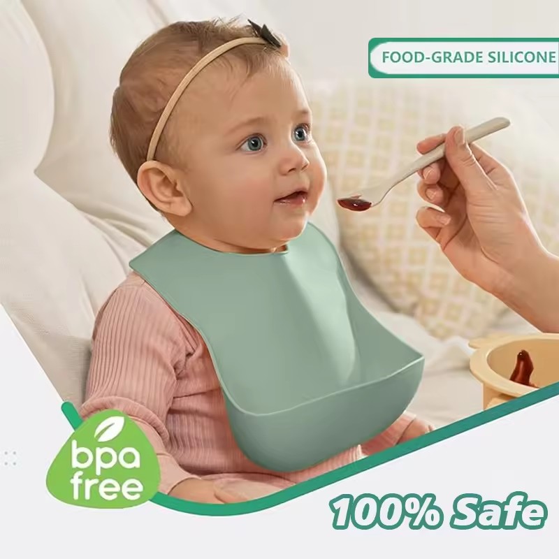 Baby Silicone Tray Bib Waterpr - огляд і ціна Waterproof Baby Bibs Silicone
