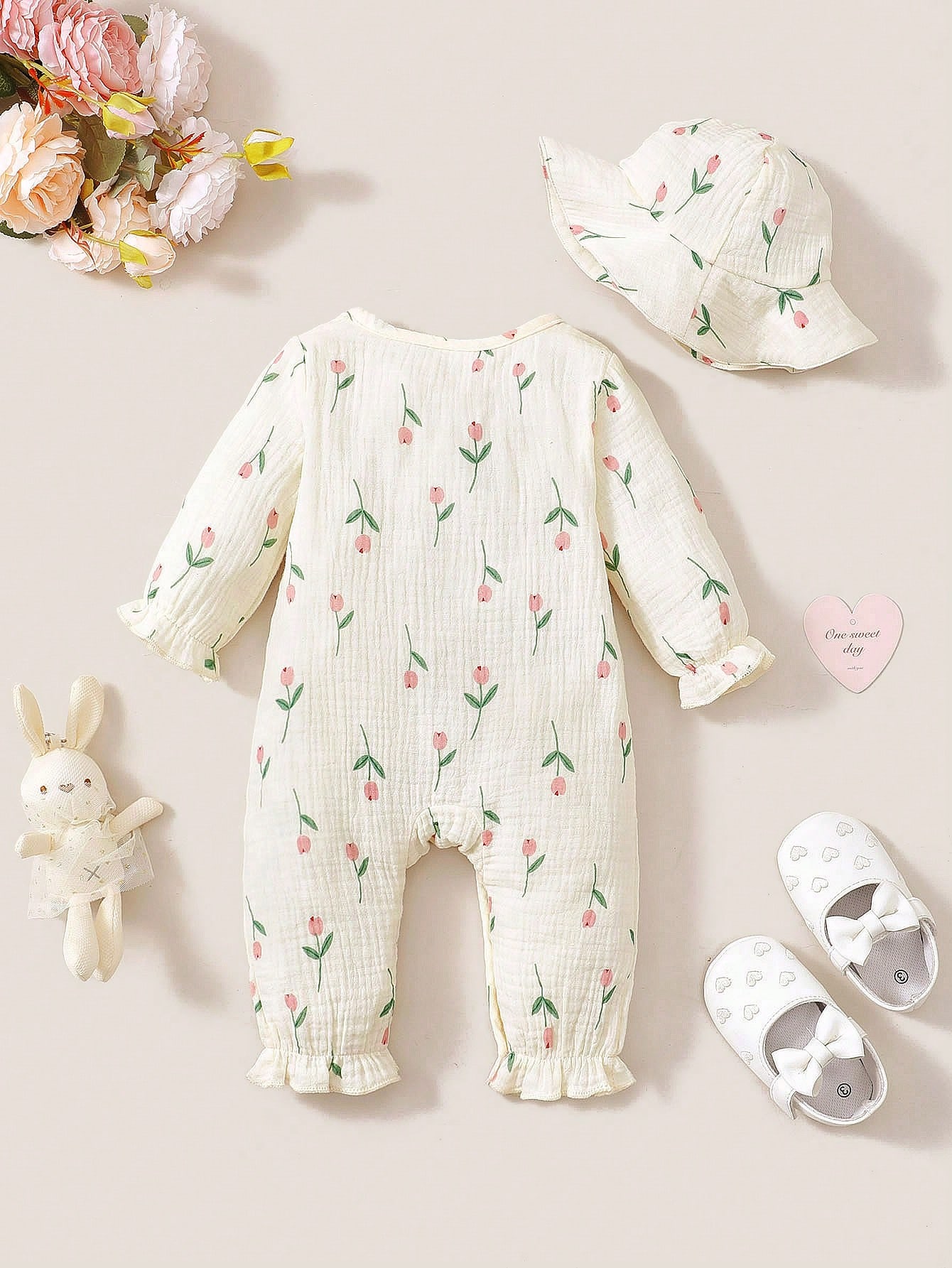 Baby Girl Spring and Autumn Lo - огляд і ціна Newborn Baby Girl Romper Floral