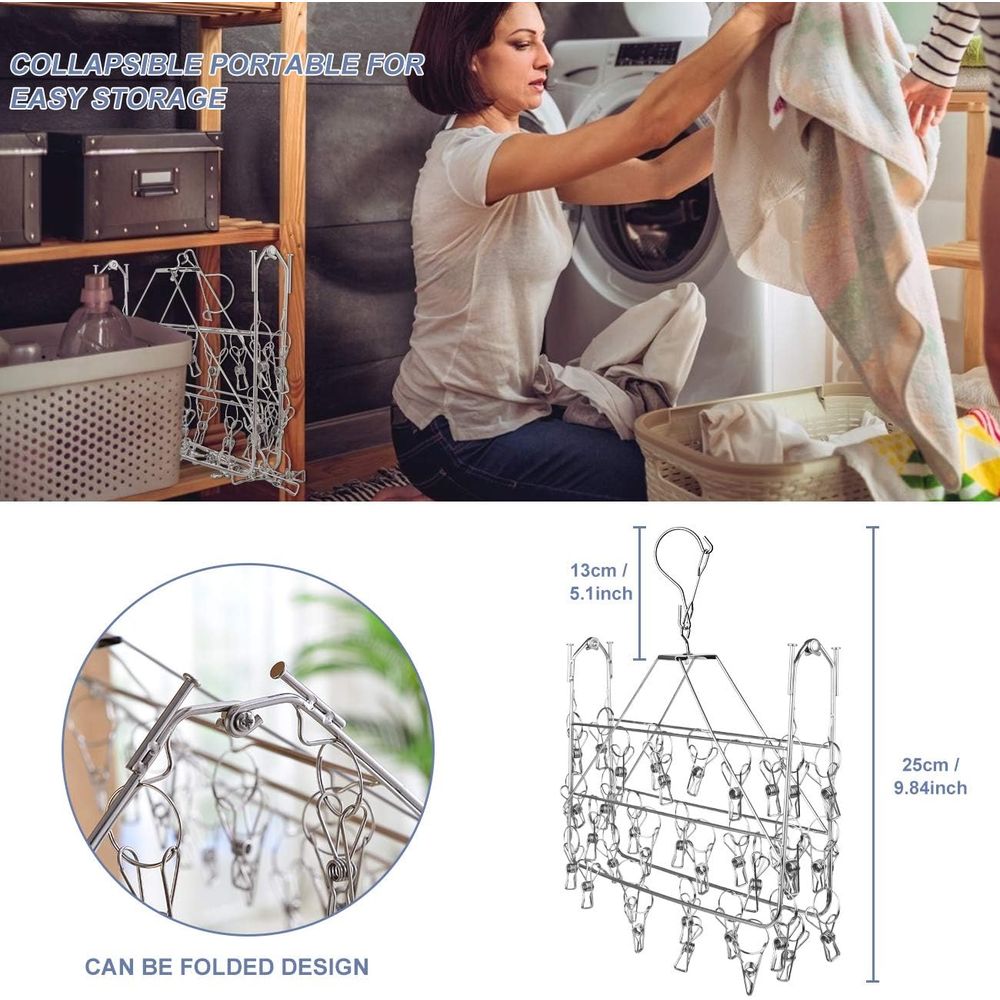 Stainless Steel 52-Clip Laundr - огляд і ціна Baby Clothes