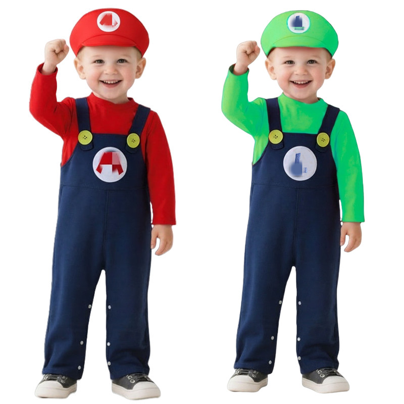 Baby Plumber Costume Red Green - огляд і ціна Baby Clothes